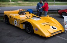 Cars mclaren m8 lemans race racing rally grad prix le Desk Mat Stitched