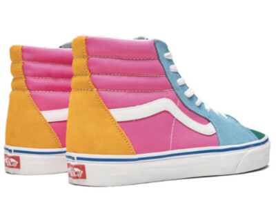 VANS SK8 HI Suede Skater Multi Color Block Shoes Mens Size  display picture 3