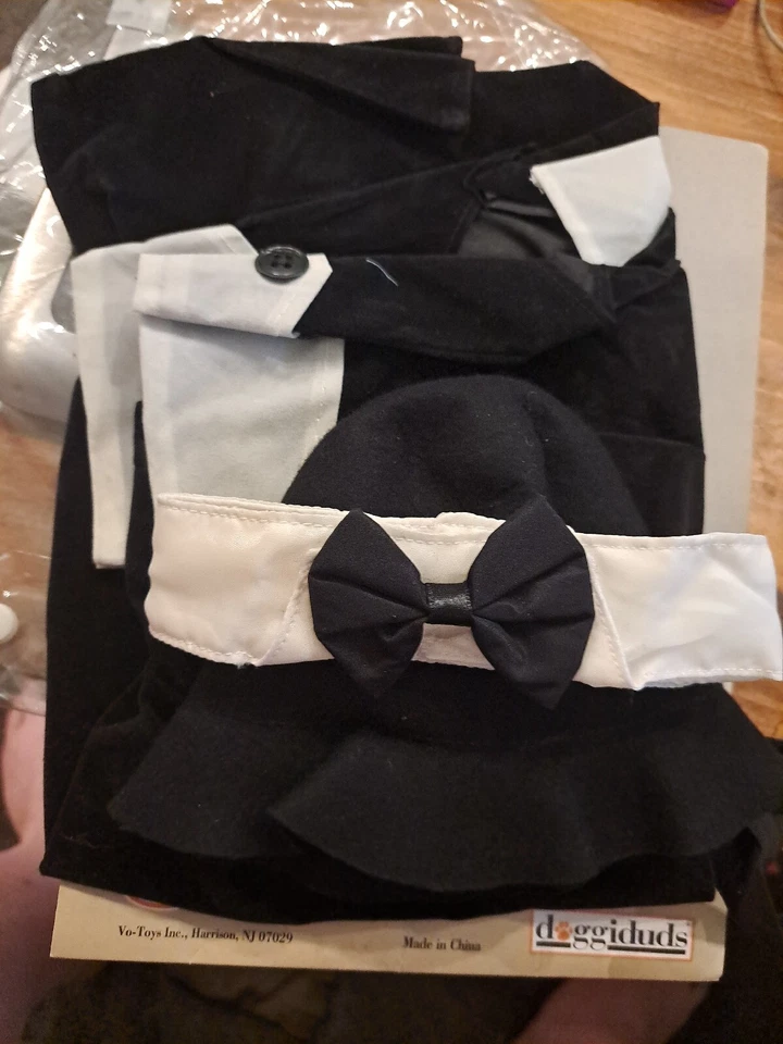 Doggiduds Halloween Perro Disfraces Mascota ESMOQUIN FUMAR Vestir Cachorro Divertido Sombrero M/L Foto 2 de 4