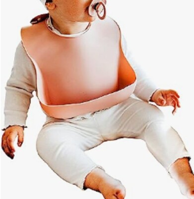 Desylu Silicone Baby Bib |Adjustable Fit Waterproof Easy Clean Eating Catcher