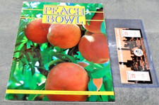 1984 NCAA PEACH BOWL COLLEGE FOOTBALL PROGRAM VIRGINIA VS PURDUE RARE W/ TICKET!