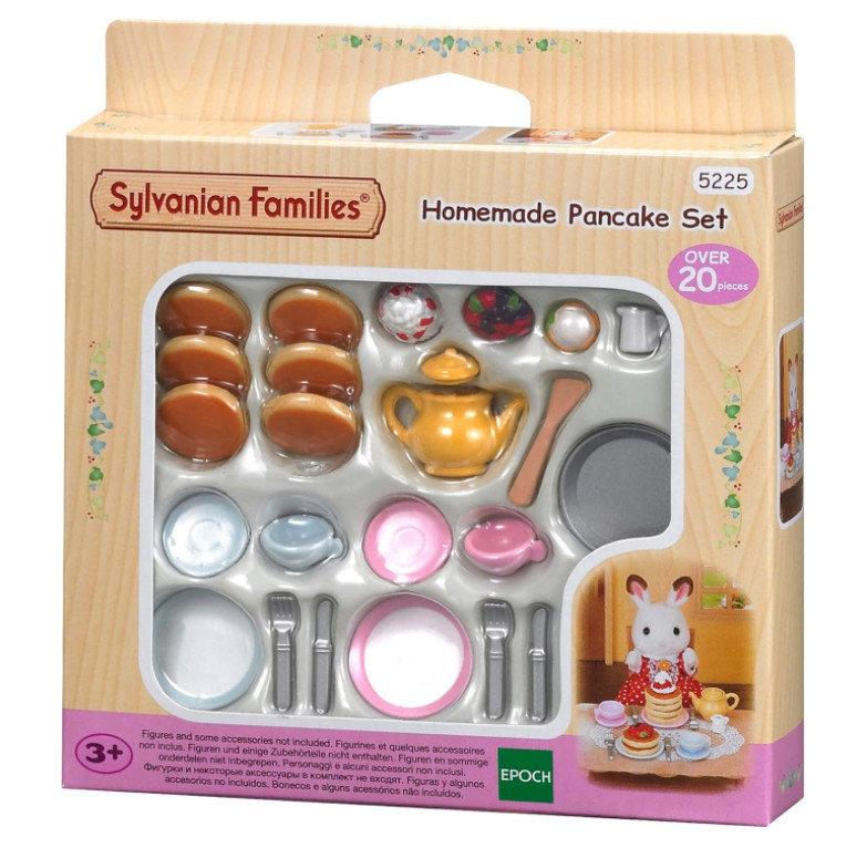 Set de goûter pancake 5225 en bois avec poêle et théière pour enfant