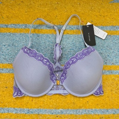NWT Natori Feathers Front Close T Back Bra Size 34C