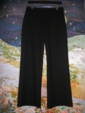 Theory Y2K Bootcut Black Wool Pants Womens 4 Made in USA