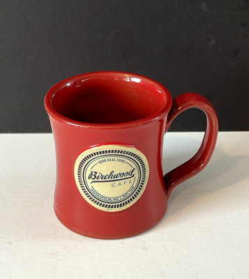 Deneen Pottery Coffee Mug Red Birchwood Cafe Minneapolis MN 2016