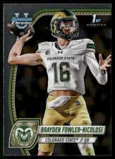 Brayden Fowler-Nicolosi 2024 Bowman University Chrome #24 Colorado State Rams