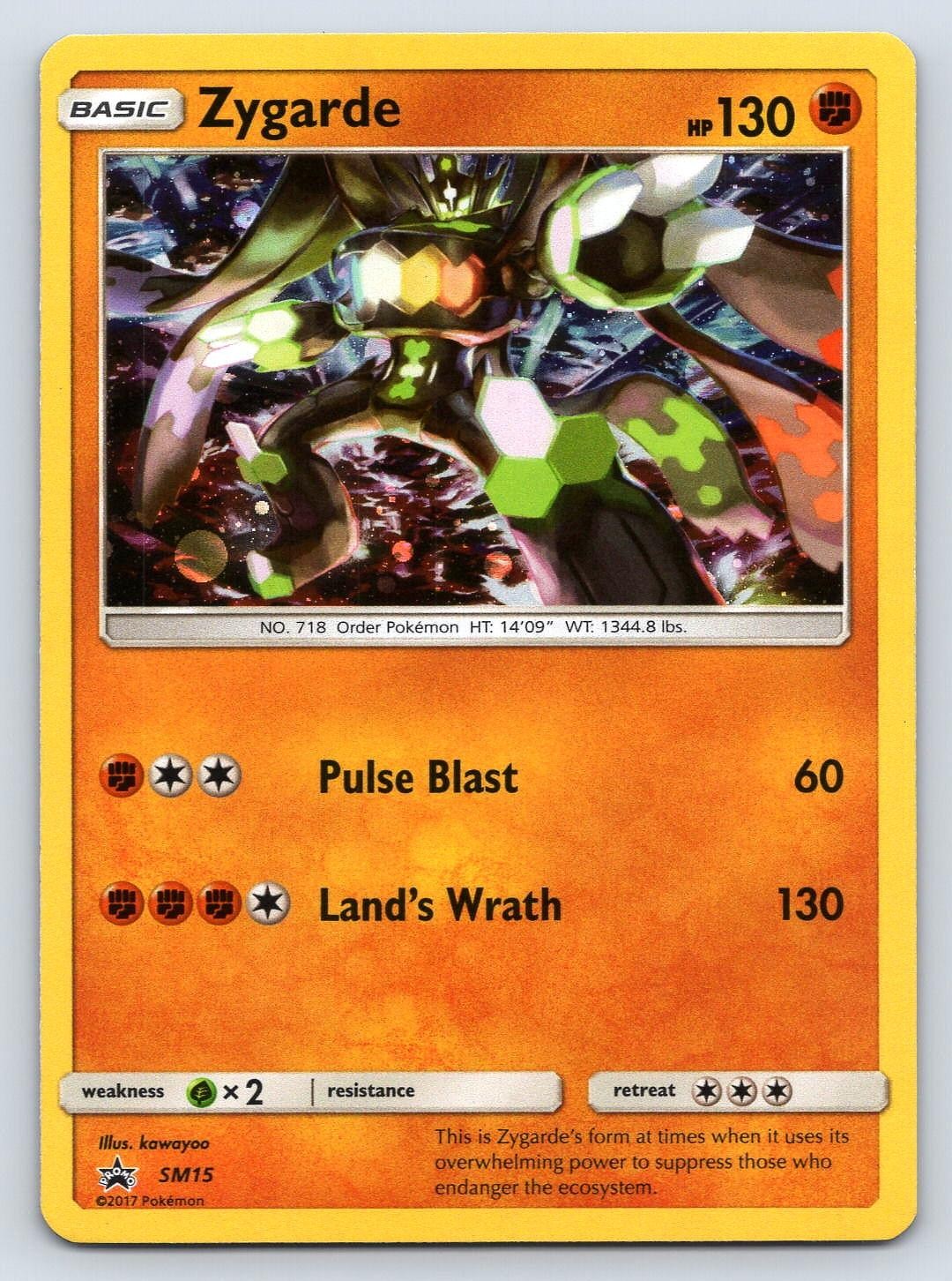 ZYGARDE - SM15 HOLO PROMO SUN & MOON PROMO POKEMON MP