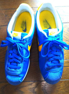 Nike Classic Cortez Nylon Varsity Royal Blue Yellow 807472-471 US9 No Box G+ -2