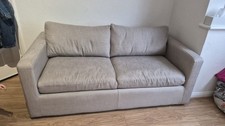 sofa.com Grey Linen Fabric Double Sleeper Sofa Bed Pull-Out, Track Arms