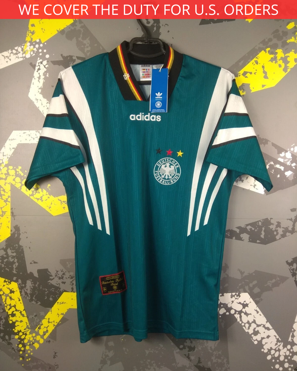 Germany official Remake Adidas Jersey Away football shirt 1996