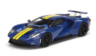 Truescale Miniatures TSM Modell 1/43 Ford Gt Sunoco blau/gelb gestreift fertig P