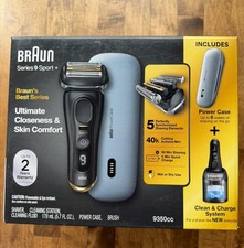 BRAUN Series 9 Sport Shaver Wet Dry Clean Charge System Power Case 9350CC