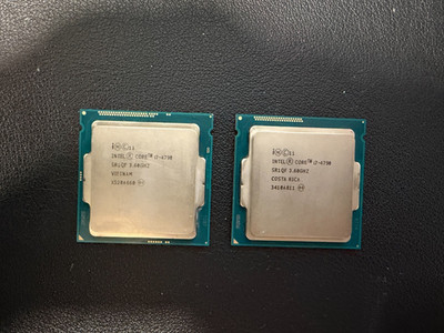 Intel Core i7-4790 3.6GHz SR1QF Quad Core Haswell Desktop CPU -- LOT OF 2