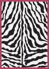 8x11 Milliken Zebra Glam Pink Animal Print Area Rug - Approx 7'8"x10'9"