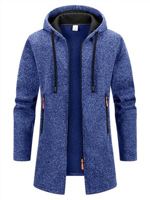 Oversize-Winterjacken, Herrenmantel, eleganter langer Schnitt