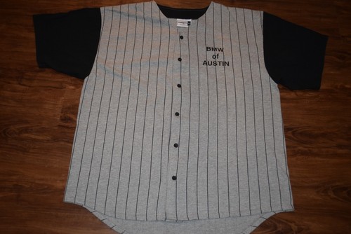 BMW of Austin Texas Employee Issue vtg Usa Made #19 Baseball Jersey Men's XL 90s
