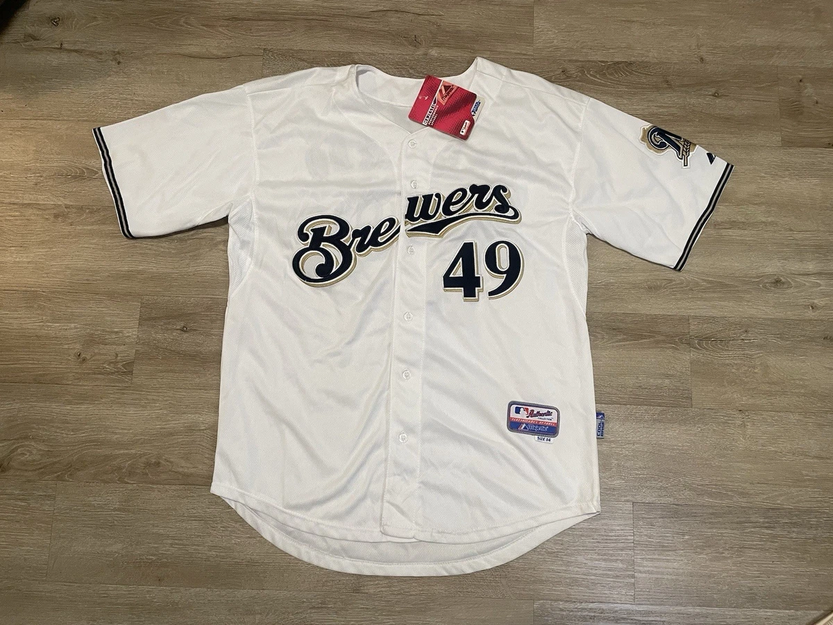 C418-47 BREWERS ブルワーズ GALLARDO 49 ユニフォーム Yovani Gallardo Milwaukee Brewers MLB Fan Apparel & Souvenirs for