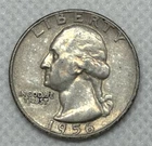 1956 D Washington Silver Quarter