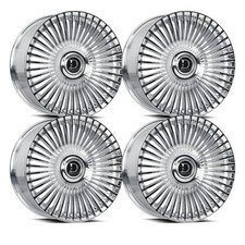 Set-4 Dolce Trento 22x9 5x108 35mm Chrome Wheels Rims 22 Inch