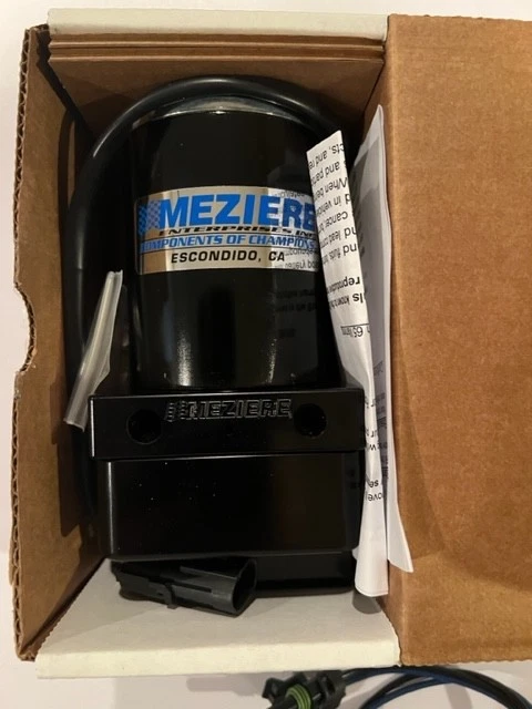 New Meziere WP136S Inline Electric Water  Pump black 20GPM at 12V - Image 3 of 4