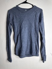 Lululemon Womens Size 2 Gray Simply Wool Long Sleeve Pullover Sweater