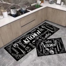 Kitchen Door Carpet Non Slip Waterproof Anti Oil Mat Bathroom Home Rug