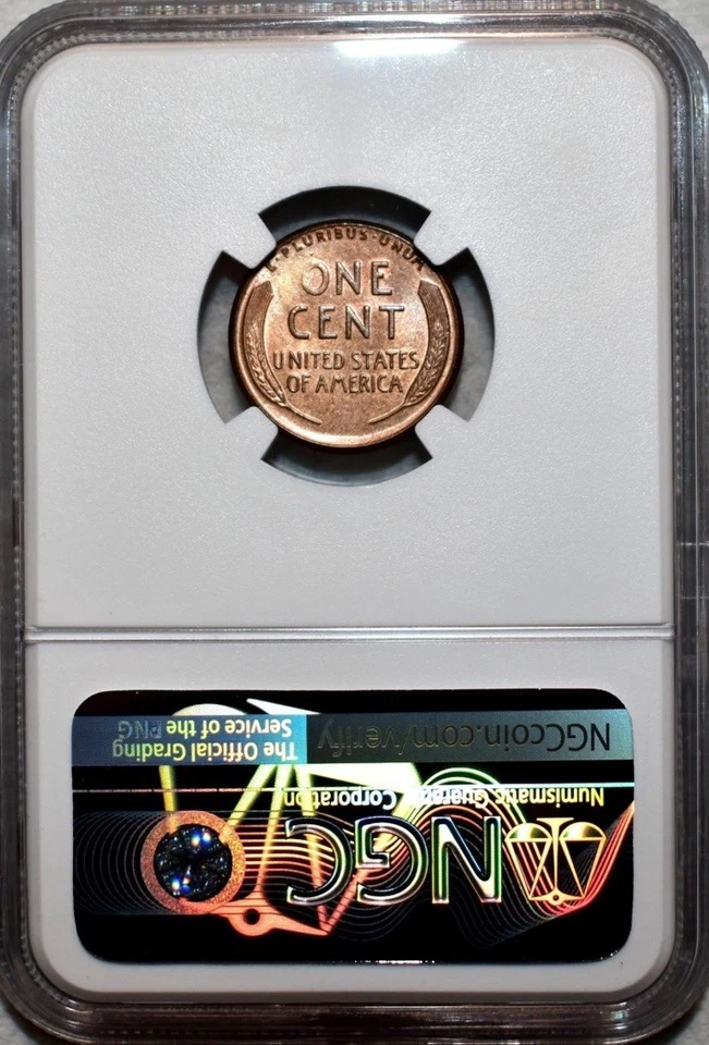 NGC MS-62 RB 1925-S Lincoln Cent, Predominantly Red w/ Large Die Cracks. - Image 2 of 4