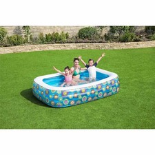 Image of Inflatable Kids Pool Blue 229x152x56 cm