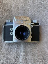 Vintage Exa Ihagee Dresden 430220 35mm Film Camera Germany Untested With Lens