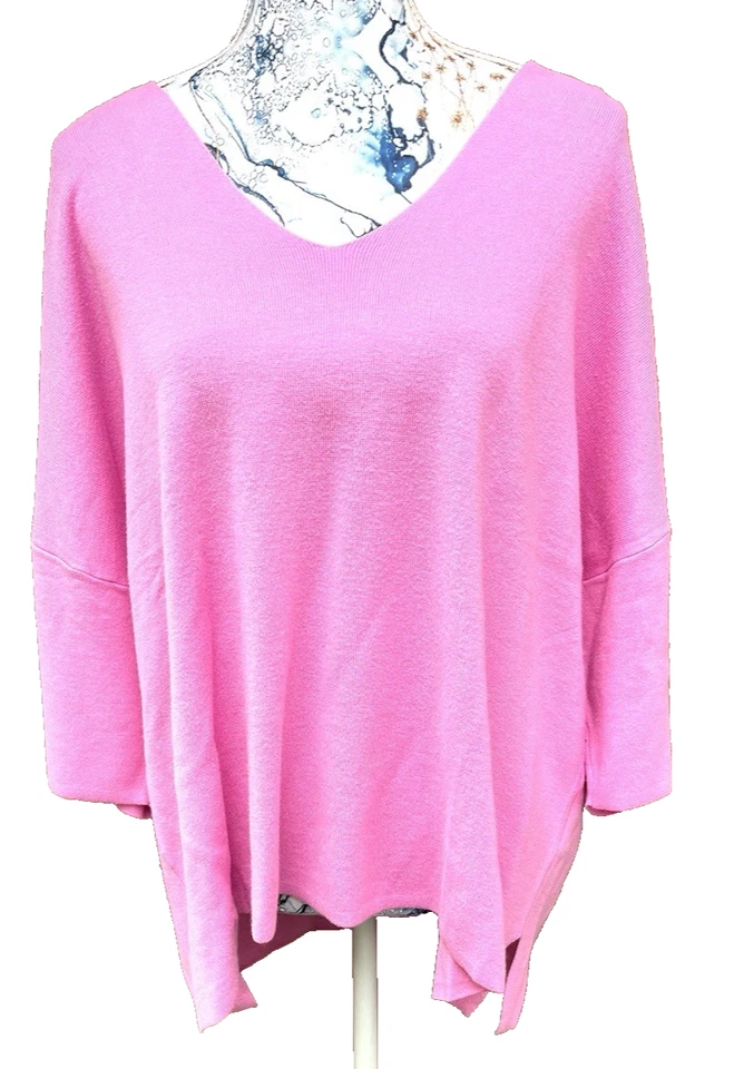 Mode FASHION Strick Pullover Oversize Rosa Pink NEU XL XXL 44 46 48 - Bild 3 von 4