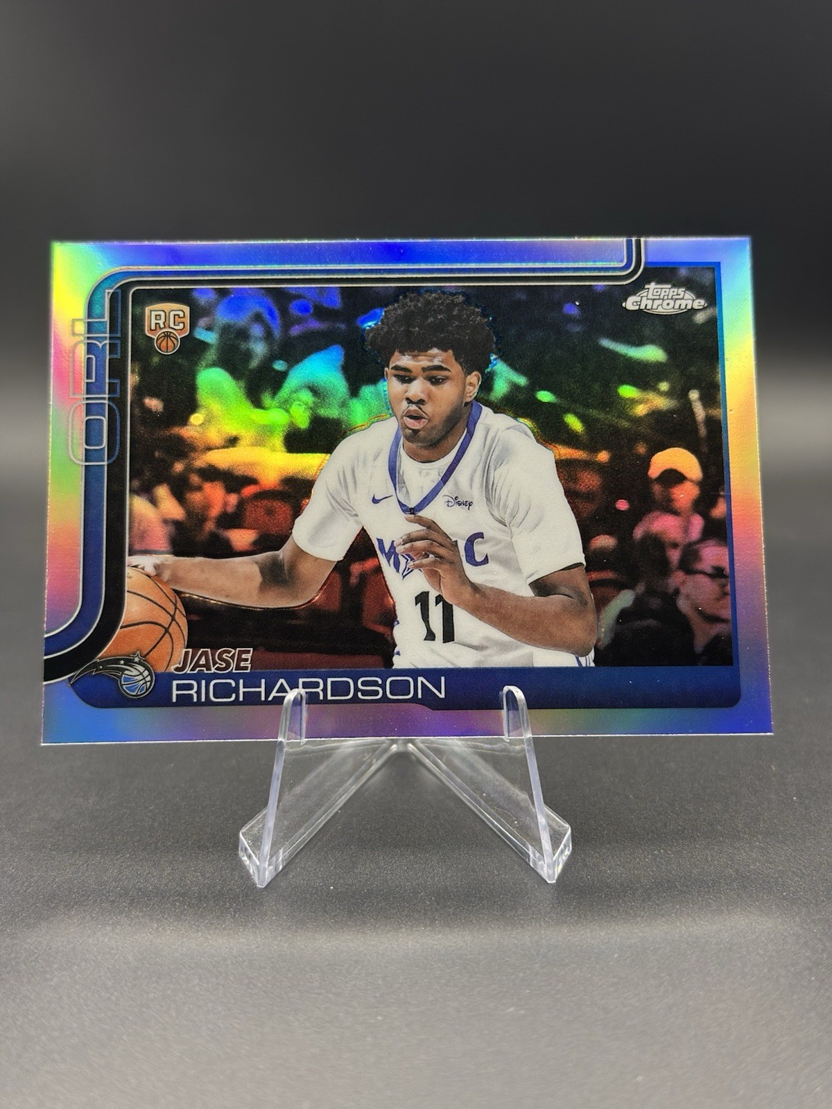 Jase Richardson 2025 Topps Chrome #275 Refractor RC Orlando Magic