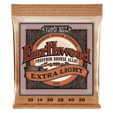 Ernie Ball Earthwood Extra Light Phosphor Bronze Acoustic Guitar Strings - 10-50