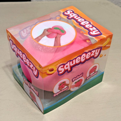 Sunny Days Squeeezy PEACH Fruit Jumbo Squeezy Squishy Sensory Toys Target Viral