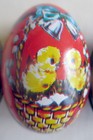 Four Easter Egg Tins. 4 fillable Metal Easter Eggs with Vintage Graphic — photo 3
