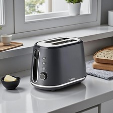 2 Slice Toaster Slate Grey Extra Wide Slots Cuisinart Toasters Kitchen Home
