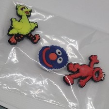 NEW Shoe Charms Assorted Sesame Street Character Themed 3 piece set