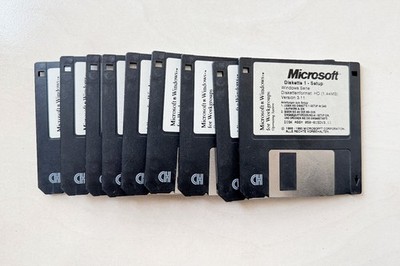Microsoft Windows for Workgroups 3.11 Diskettensatz 1-9