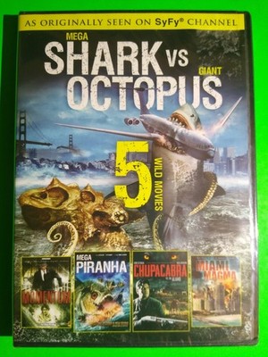 SyFy Channel: Mega Shark vs Giant Octopus/Piranha/Miami Magma/Chupacabra NEW DVD