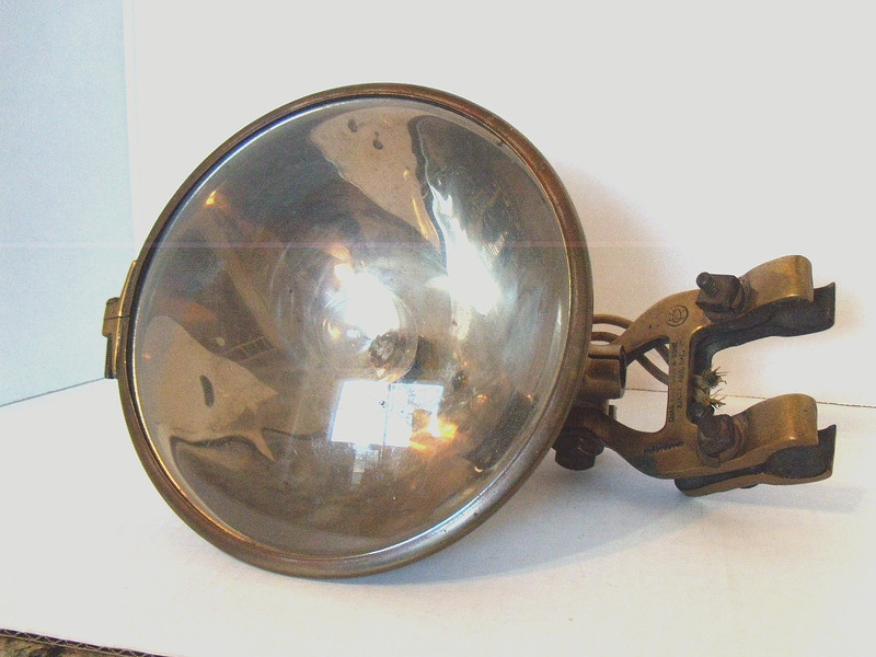 Vintagee Car Spotlight Brass early 1900's