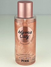 VICTORIA'S SECRET PINK WARM  COZY SHIMMER BODY MIST SPRAY 8.4 oz READ DESC 