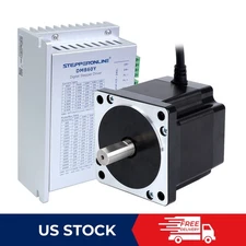 STEPPERONLINE 1 Axis Nema 34 Stepper CNC Kit 4.8Nm Φ14mm  Stepper Motor & Driver