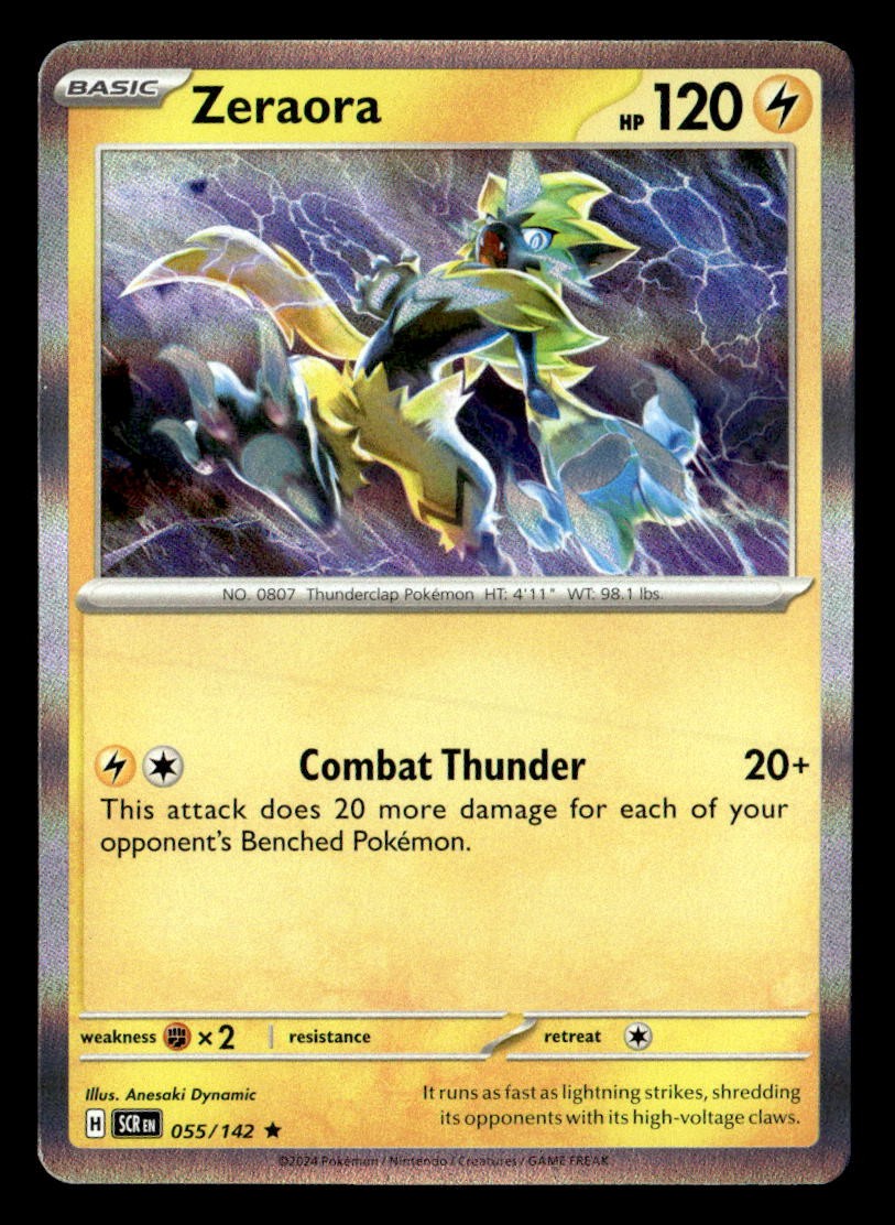 Pokemon Zeraora #055/142 tcg Near Mint or Better