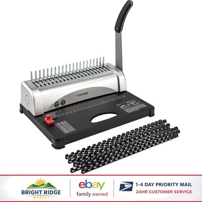 Easy-to-Use Comb Binding Machine with High-Leverage Arm for Effortless Binding