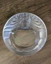 Lalique Crystal Tete De Leon Frosted Lion Hea...