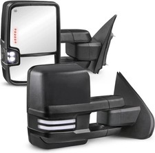 Power Heated Towing Mirrors Compatible with 2014-2019 Chevy Silverado GMC Serria