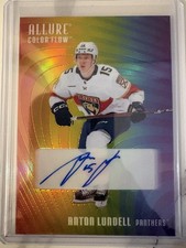 2023-24 Upper Deck Allure Color Flow - Full Rainbow Auto Anton Lundell Auto