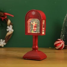 Christmas Snow Globe Lantern Music Box Romantic Atmosphere Tabletop Decor