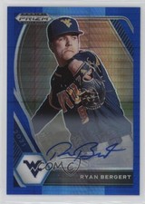 2021 Panini Prizm Draft Picks Blue & Carolina Hyper Ryan Bergert Auto rs2