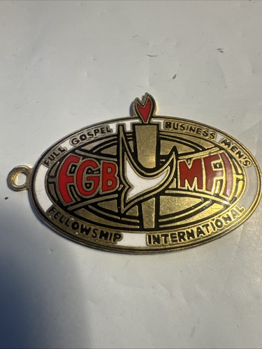 Vintage FGBMFI GOSPEL FELLOWSHIP Key Chain Charm Necklace Pendant Free Shipping