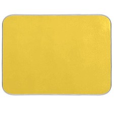 Dish Drying Mat for Kitchen Counter Absorbent Microfiber Dry 16x18in Yellow